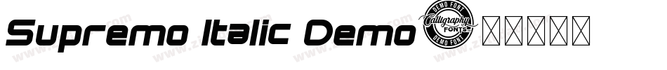 Supremo Italic Demo字体转换